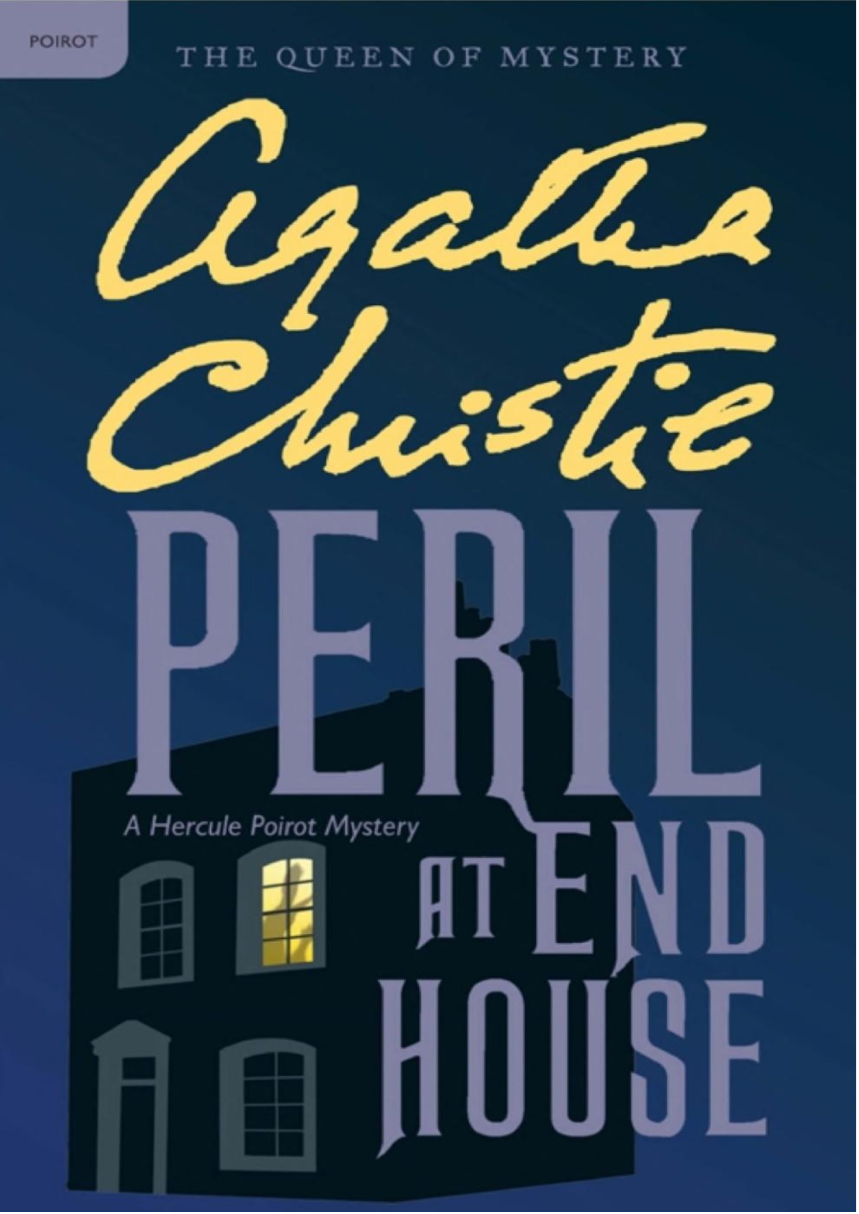 Book cover of Peril at End House by Agatha Christie Book cover of Peril at End House by Agatha Christie