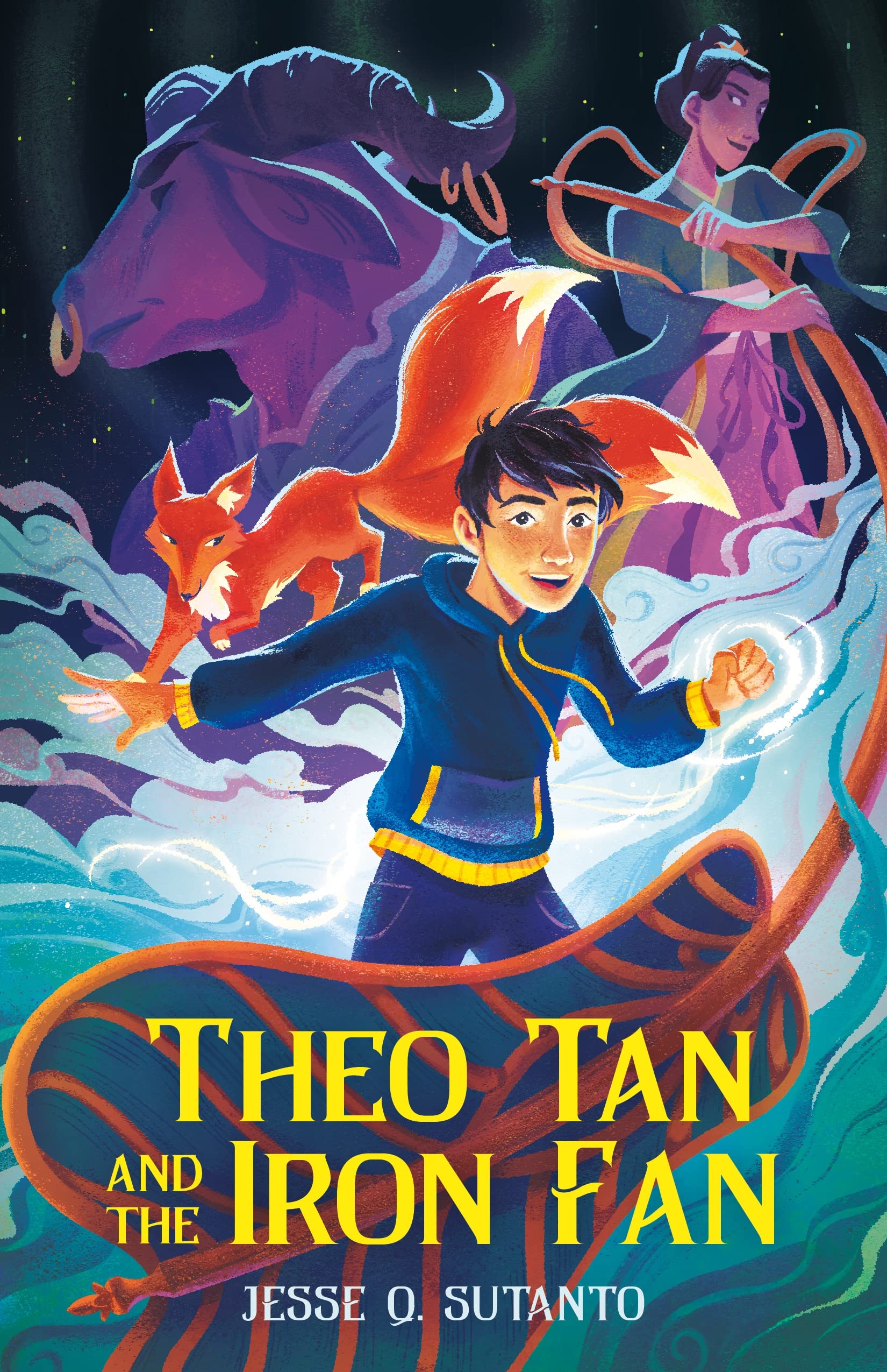 Book cover of Theo Tan and the Iron Fan by Jesse Q. Sutanto Book cover of Theo Tan and the Iron Fan by Jesse Q. Sutanto