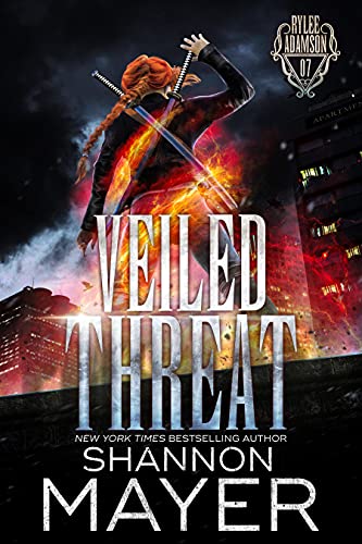 Book cover of Veiled Threat by Shannon Mayer Book cover of Veiled Threat by Shannon Mayer