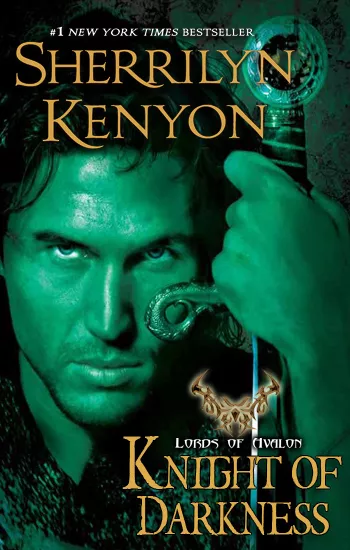 Book cover of Knight of Darkness by Sherrilyn Kenyon Book cover of Knight of Darkness by Sherrilyn Kenyon