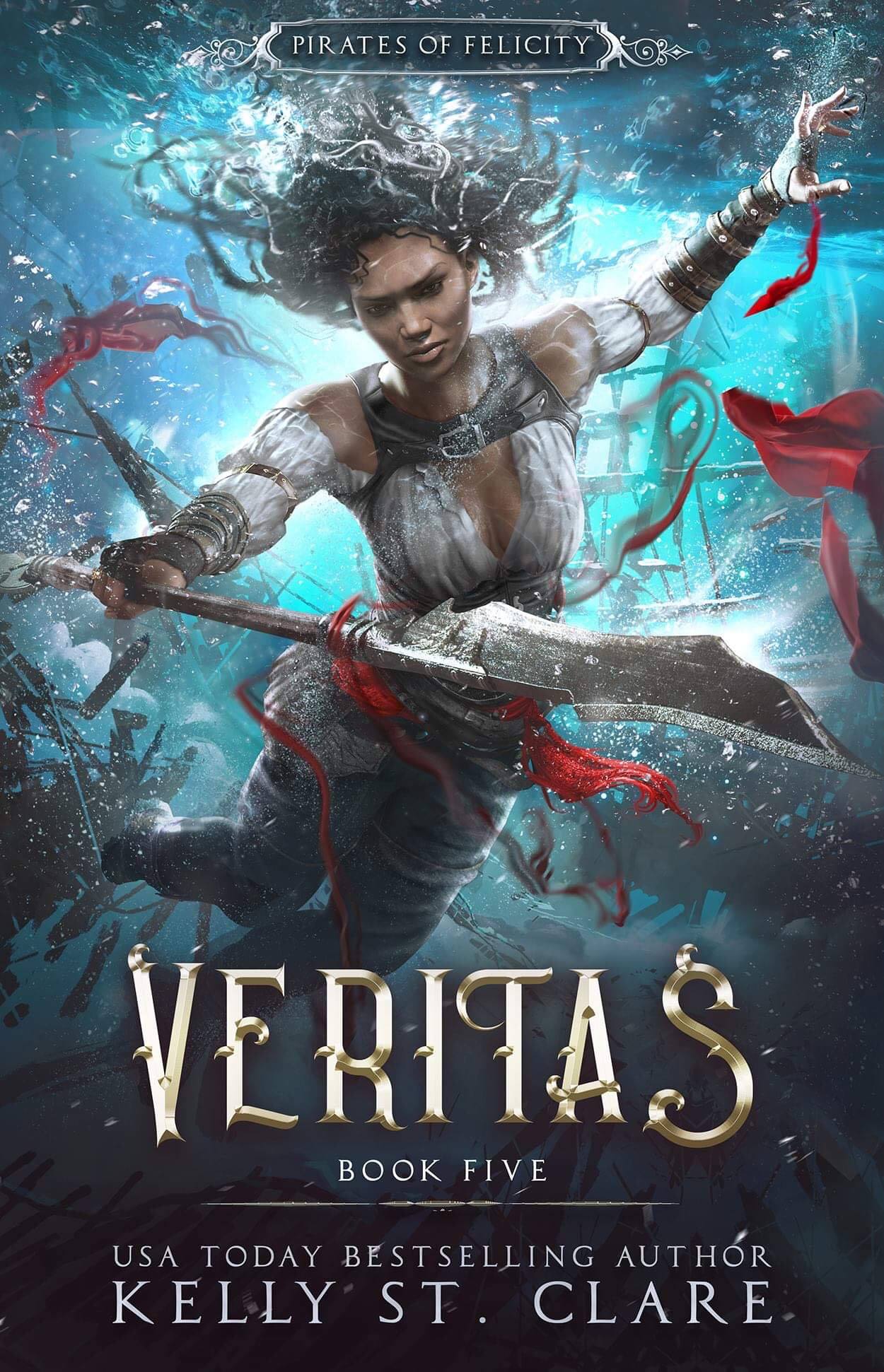 Book cover of Veritas by Kelly St. Clare Book cover of Veritas by Kelly St. Clare