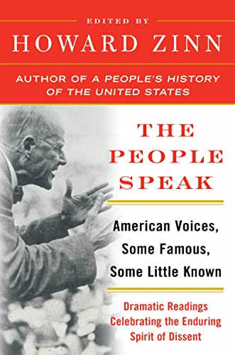 Book cover of The People Speak: American Voices by Howard Zinn Book cover of The People Speak: American Voices by Howard Zinn