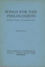 Book cover of Songs for the Philologists by J. R. R. Tolkien Book cover of Songs for the Philologists by J. R. R. Tolkien