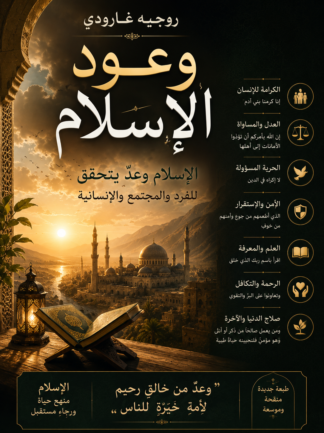 غلاف كتاب وعود الإسلام بقلم روجيه غارودي غلاف كتاب وعود الإسلام بقلم روجيه غارودي