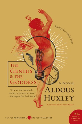 Book cover of The Genius And The Goddess by Aldous Huxley Book cover of The Genius And The Goddess by Aldous Huxley