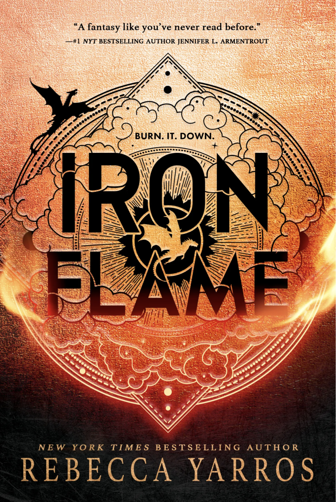 Book cover of Iron Flame by Rebecca Yarros Book cover of Iron Flame by Rebecca Yarros