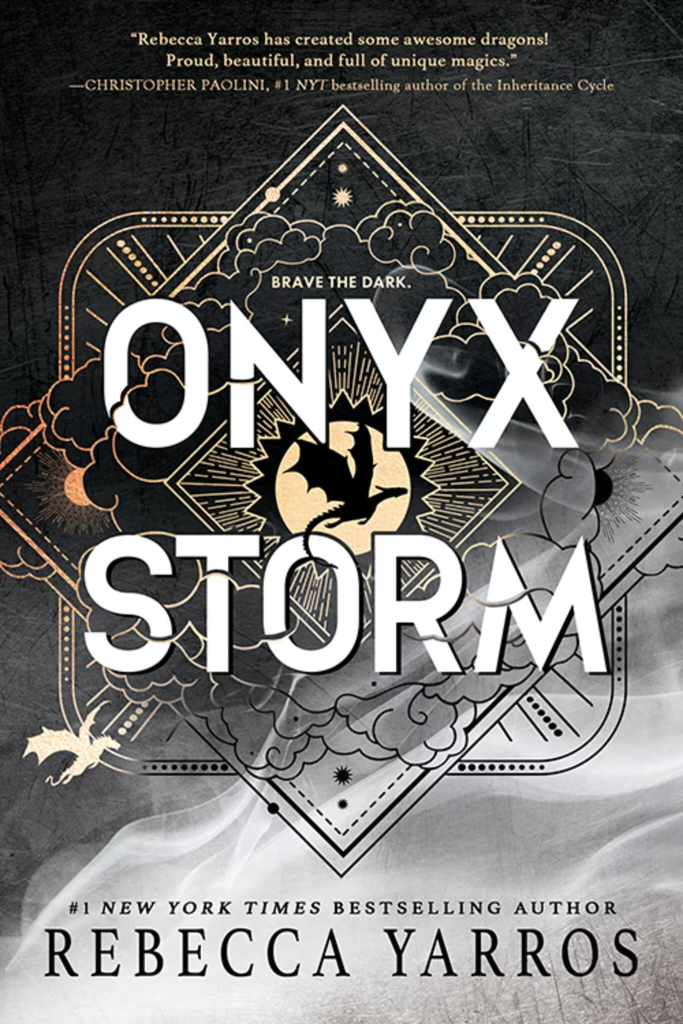 Book cover of Onyx Storm by Rebecca Yarros Book cover of Onyx Storm by Rebecca Yarros