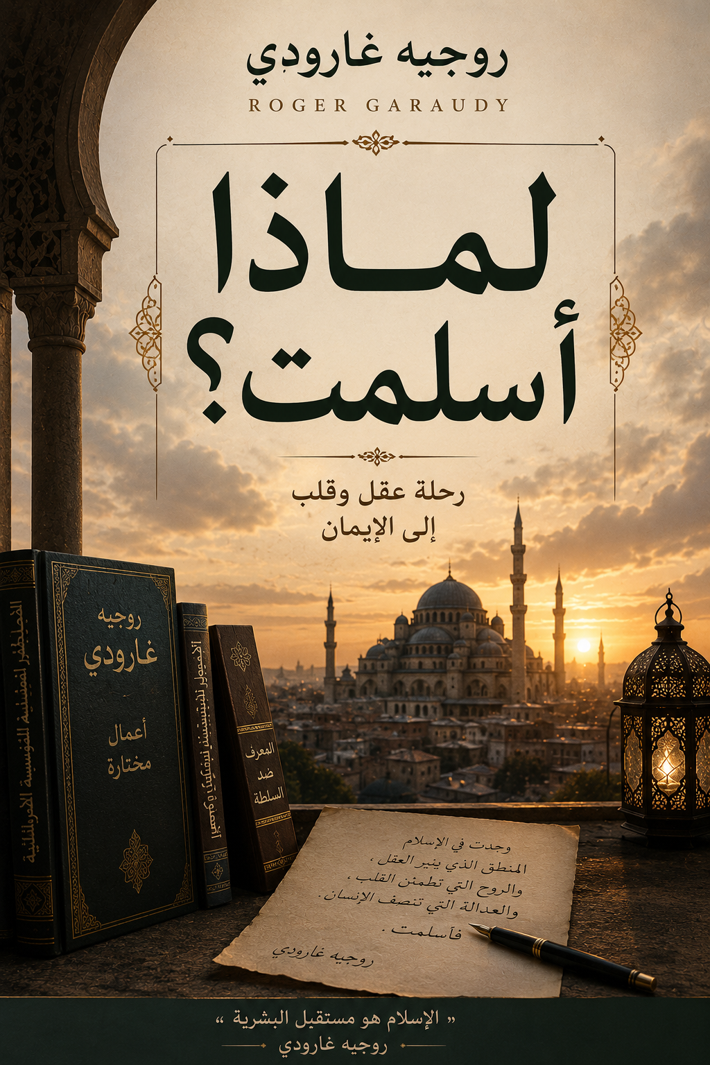 غلاف كتاب لماذا أسلمت؟: نصف قرن من البحث عن الحقيقة بقلم روجيه غارودي غلاف كتاب لماذا أسلمت؟: نصف قرن من البحث عن الحقيقة بقلم روجيه غارودي