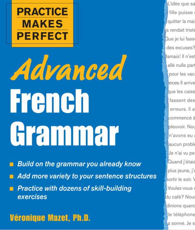Book cover of Advanced French Grammar by Veronique Mazet Book cover of Advanced French Grammar by Veronique Mazet