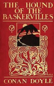 Book cover of The Hound of the Baskervilles by Arthur Conan Doyle Book cover of The Hound of the Baskervilles by Arthur Conan Doyle