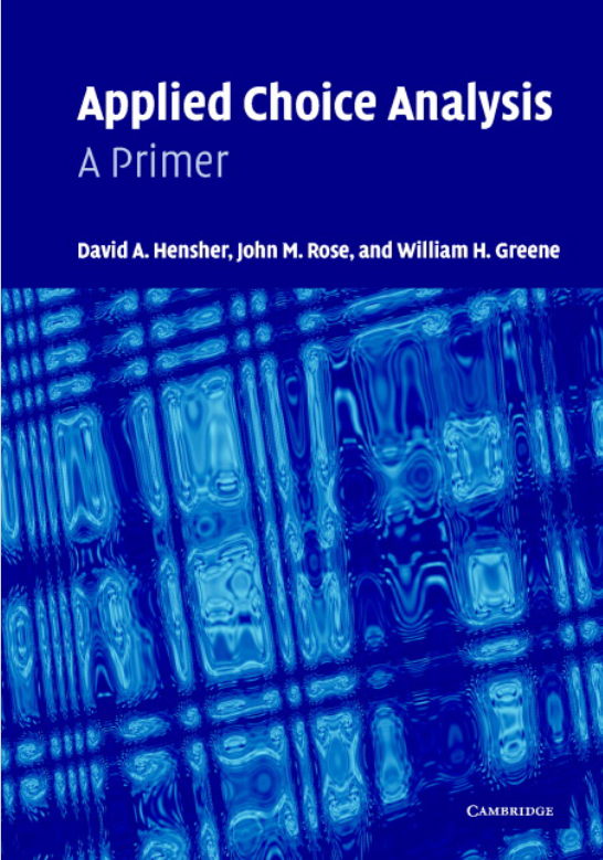 Book cover of Applied Choice Analysis: A Primer by William Greene Book cover of Applied Choice Analysis: A Primer by William Greene