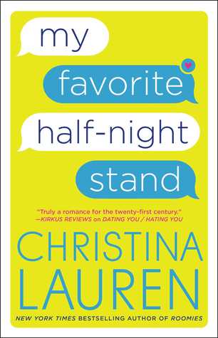Book cover of My Favorite Half-Night Stand by Christina Lauren Book cover of My Favorite Half-Night Stand by Christina Lauren