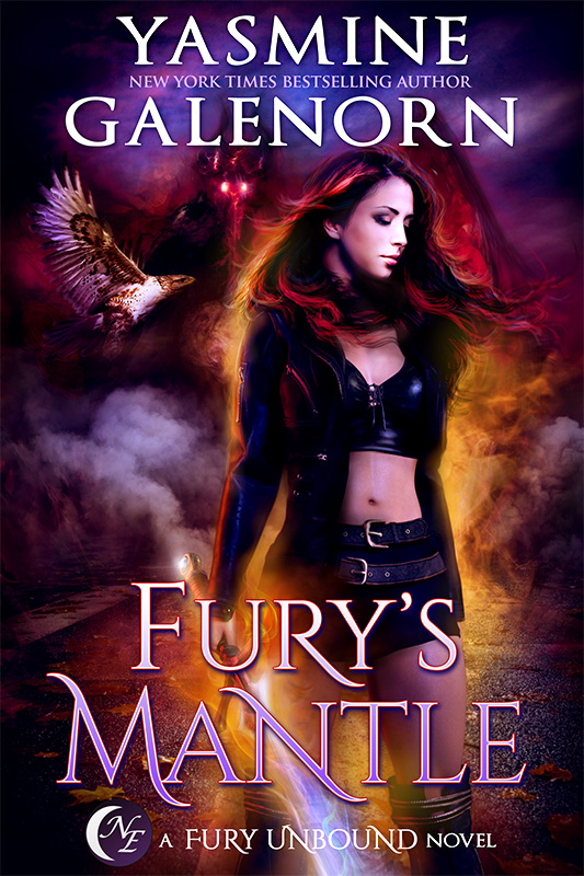 Book cover of Fury's Mantle by Yasmine Galenorn Book cover of Fury's Mantle by Yasmine Galenorn
