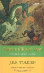 Book cover of Farmer Giles of Ham by J. R. R. Tolkien Book cover of Farmer Giles of Ham by J. R. R. Tolkien