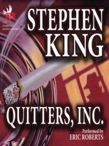 Book cover of Quitters, Inc by Stephen King Book cover of Quitters, Inc by Stephen King