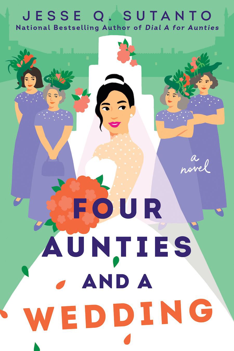 Book cover of Four Aunties and a Wedding by Jesse Q. Sutanto Book cover of Four Aunties and a Wedding by Jesse Q. Sutanto