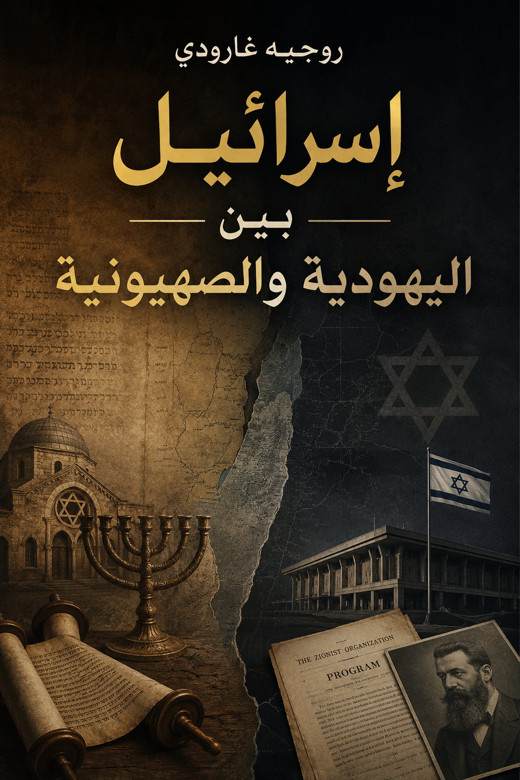 غلاف كتاب اسرائيل بين اليهودية والصهيونية بقلم روجيه غارودي غلاف كتاب اسرائيل بين اليهودية والصهيونية بقلم روجيه غارودي